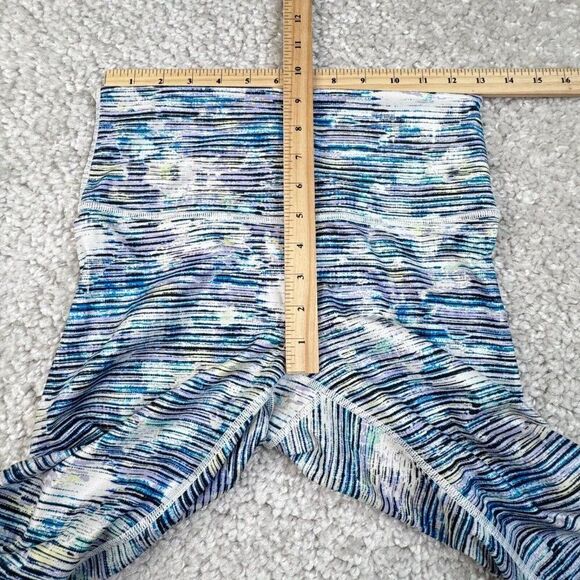 Lululemon Wunder Under Hi Rise Legging Blurry Belle Multi Stripe Blue - Picture 7 of 9